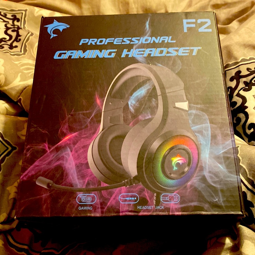 F2 black professional Headsett GAMING